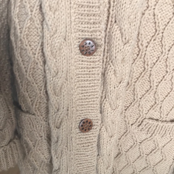 Vintage cable gauge hand made cardigan - Picture 5 of 10